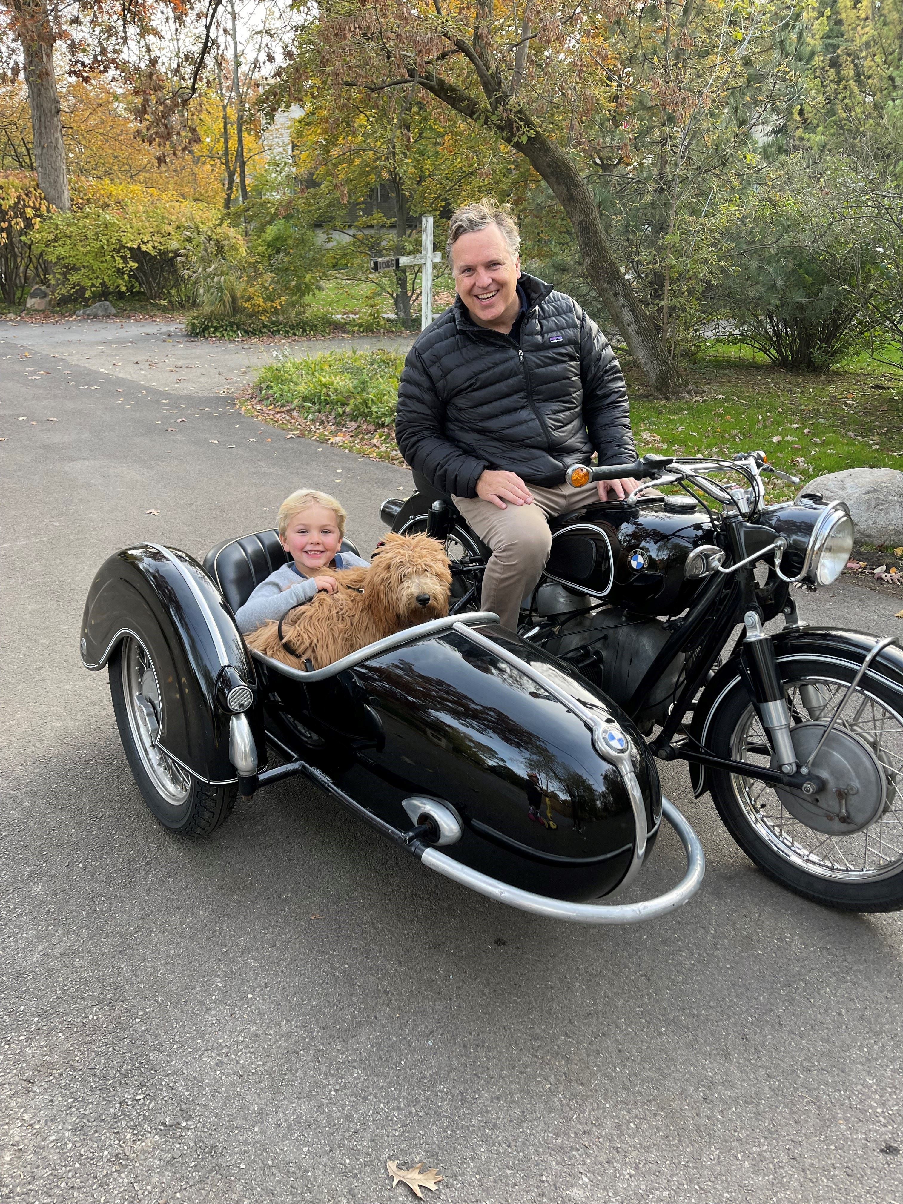 Ted McNabola riding a motorcycle